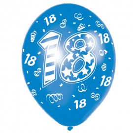 Happy 18th Birthday Latex Balloons